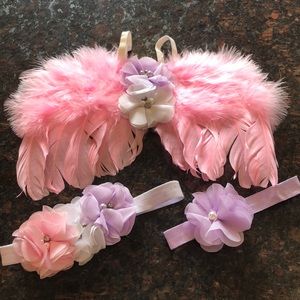 Newborn photo prop angel wings